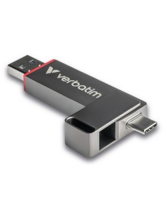 Verbatim Dual QuickStick unidad flash USB 128 GB USB Type-A   USB Type-C 3.2 Gen 1 (3.1 Gen 1) Gris