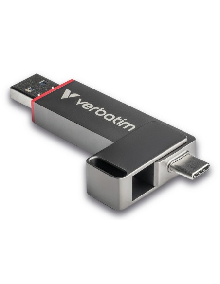 Verbatim Dual QuickStick unidad flash USB 128 GB USB Type-A   USB Type-C 3.2 Gen 1 (3.1 Gen 1) Gris