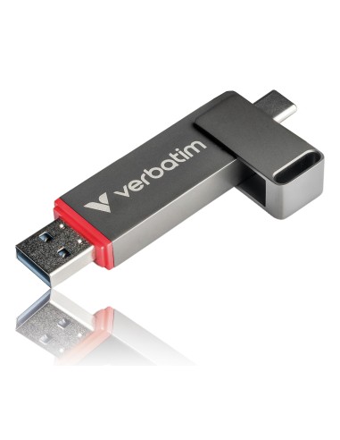 Verbatim Dual QuickStick unidad flash USB 128 GB USB Type-A   USB Type-C 3.2 Gen 1 (3.1 Gen 1) Gris