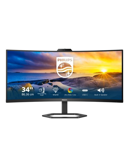 Philips 5000 series 34E1C5600HE 00 LED display 86,4 cm (34") 3440 x 1440 Pixeles 4K Ultra HD Negro Philips 5000 series 34E1C5600HE 00 LED display 86,4 cm (34") 3440 x 1440 Pixeles 4K Ultra HD Negro