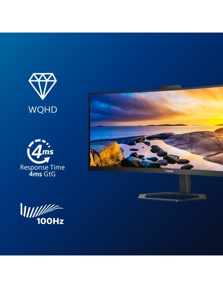 Philips 5000 series 34E1C5600HE 00 LED display 86,4 cm (34") 3440 x 1440 Pixeles 4K Ultra HD Negro Philips 5000 series 34E1C5600HE 00 LED display 86,4 cm (34") 3440 x 1440 Pixeles 4K Ultra HD Negro