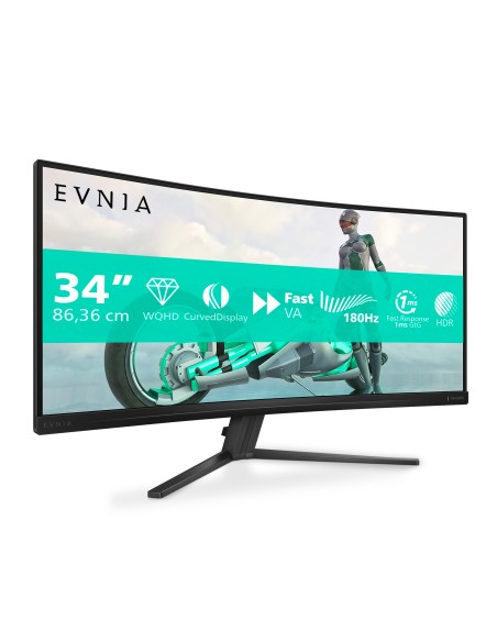 Philips Evnia 34M2C3500L 00 pantalla para PC 86,4 cm (34") 3440 x 1440 Pixeles Wide Quad HD LCD Negro Philips Evnia 34M2C3500L 00 pantalla para PC 86,4 cm (34") 3440 x 1440 Pixeles Wide Quad HD LCD Negro