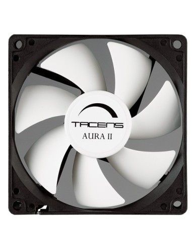 Tacens 3AURAII9, Ventilador Ordenador 9 cm, Ultrasilencioso, Antipolvo, Negro