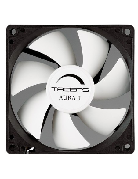 Tacens 3AURAII9, Ventilador Ordenador 9 cm, Ultrasilencioso, Antipolvo, Negro Tacens 3AURAII9, Ventilador Ordenador 9 cm, Ultrasilencioso, Antipolvo, Negro