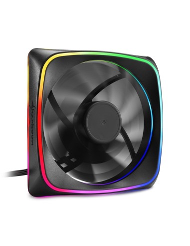 Sharkoon RGB SHARK Lights Carcasa del ordenador Ventilador 12 cm Negro