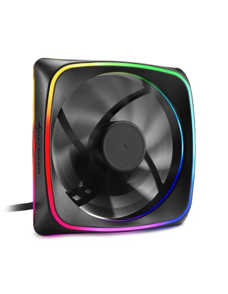 Sharkoon RGB SHARK Lights Carcasa del ordenador Ventilador 12 cm Negro