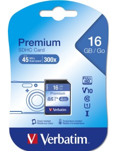 Verbatim Premium 16 GB SDHC Clase 10 2