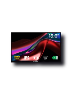 Verbatim 49592 pantalla para PC 39,6 cm (15.6") 1920 x 1080 Pixeles Full HD LCD Pantalla táctil Negro 2
