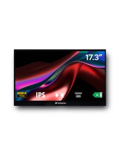 Verbatim 49593 pantalla para PC 43,9 cm (17.3") 1920 x 1080 Pixeles Full HD LCD Pantalla táctil Negro 2