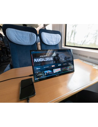 Verbatim 49593 pantalla para PC 43,9 cm (17.3") 1920 x 1080 Pixeles Full HD LCD Pantalla táctil Negro