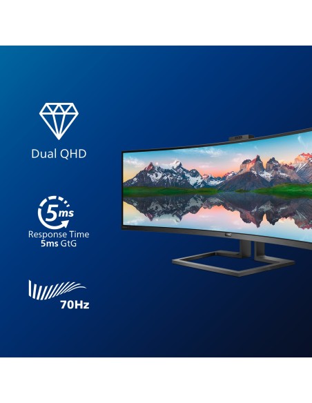 Philips P Line Pantalla LCD curva 32 9 SuperWide 499P9H 00