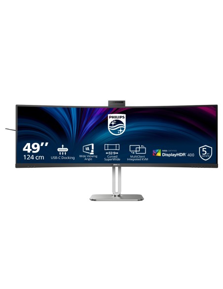 Philips 5000 series 49B2U5900CH 00 LED display 124 cm (48.8") 5120 x 1440 Pixeles Dual QHD LCD Negro Philips 5000 series 49B2U5900CH 00 LED display 124 cm (48.8") 5120 x 1440 Pixeles Dual QHD LCD Negro