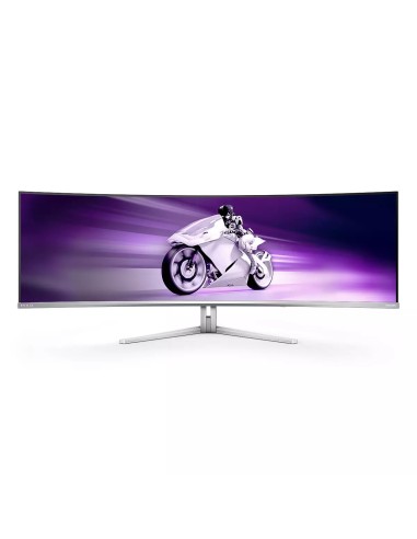 Philips Evnia 8000 49M2C8900L 00 pantalla para PC 124,2 cm (48.9") 5120 x 1440 Pixeles Dual QHD QD-OLED Blanco