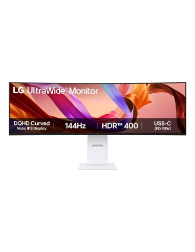 LG 49U950A-W pantalla para PC 124,5 cm (49") 5120 x 1440 Pixeles Dual QHD LED Negro, Blanco