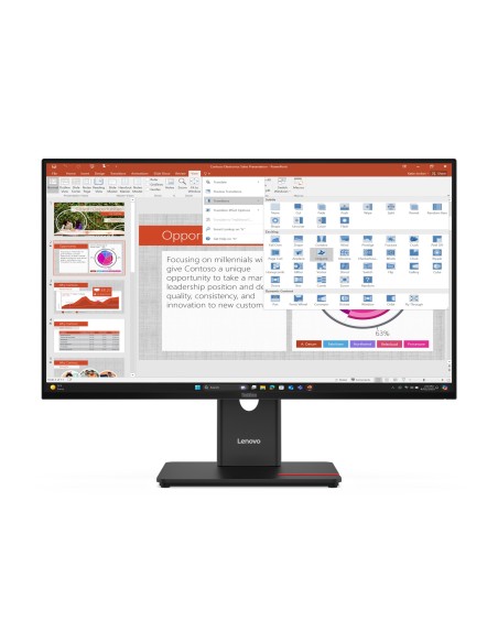 Lenovo ThinkVision T27-40 LED display 68,6 cm (27") 1920 x 1080 Pixeles Full HD Negro