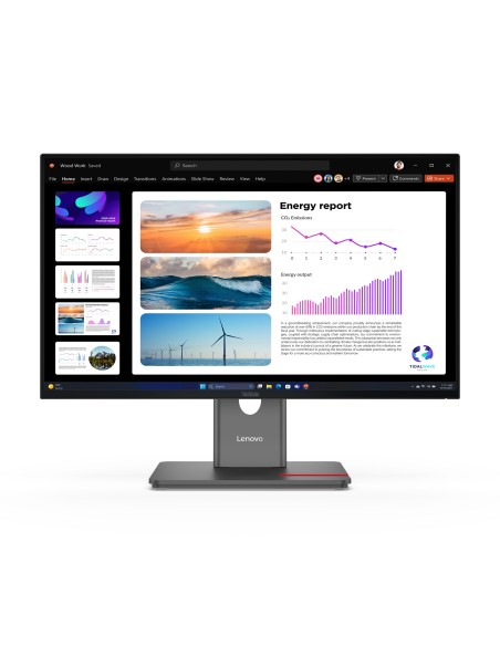 Lenovo ThinkVision P24Q-40 LED display 60,5 cm (23.8") 2560 x 1440 Pixeles Quad HD LCD Negro