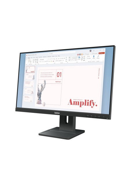 Lenovo ThinkVision E24-40 LED display 60,5 cm (23.8") 1920 x 1080 Pixeles Full HD LCD Negro