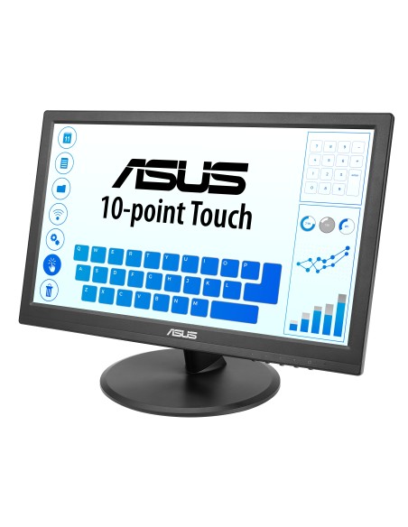 ASUS Touch VT169HE pantalla para PC 39,6 cm (15.6") 1920 x 1080 Pixeles Full HD LED Pantalla táctil Mesa Negro ASUS Touch VT169HE pantalla para PC 39,6 cm (15.6") 1920 x 1080 Pixeles Full HD LED Pantalla táctil Mesa Negro