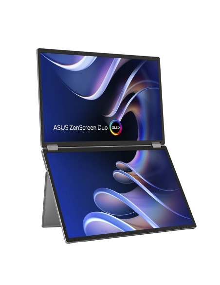 ASUS ZenScreen Duo OLED MQ149CD pantalla para PC 35,6 cm (14") 1920 x 1200 Pixeles WUXGA Plata