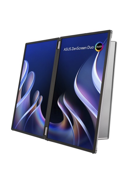 ASUS ZenScreen Duo OLED MQ149CD pantalla para PC 35,6 cm (14") 1920 x 1200 Pixeles WUXGA Plata