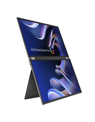 ASUS ZenScreen Duo OLED MQ149CD pantalla para PC 35,6 cm (14") 1920 x 1200 Pixeles WUXGA Plata