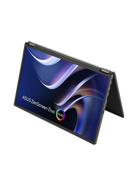 ASUS ZenScreen Duo OLED MQ149CD pantalla para PC 35,6 cm (14") 1920 x 1200 Pixeles WUXGA Plata