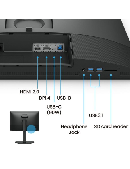 BenQ SW242Q pantalla para PC 61,2 cm (24.1") 2560 x 1600 Pixeles WQXGA LED Negro BenQ SW242Q pantalla para PC 61,2 cm (24.1") 2560 x 1600 Pixeles WQXGA LED Negro