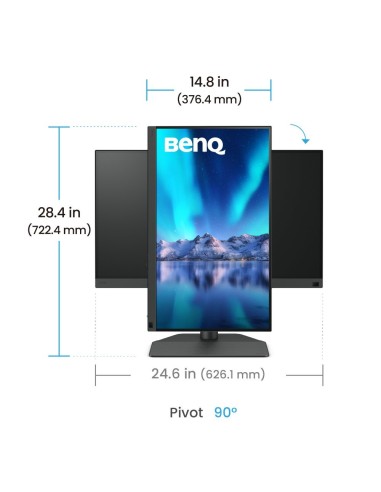 BenQ SW242Q pantalla para PC 61,2 cm (24.1") 2560 x 1600 Pixeles WQXGA LED Negro