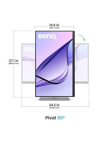 BenQ MA270U pantalla para PC 68,6 cm (27") 3840 x 2160 Pixeles 4K Ultra HD Blanco