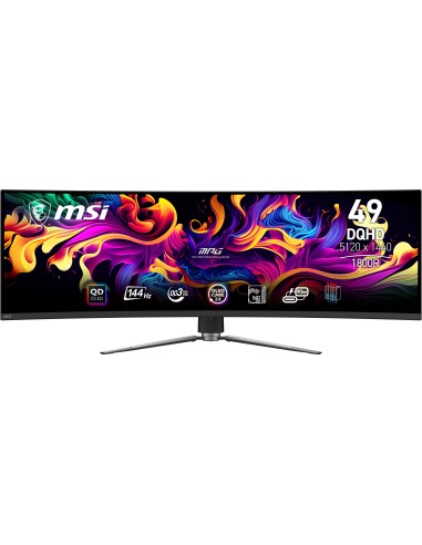 MSI MPG 491CQP QD-OLED pantalla para PC 124,5 cm (49") 5120 x 1440 Pixeles DQHD Negro