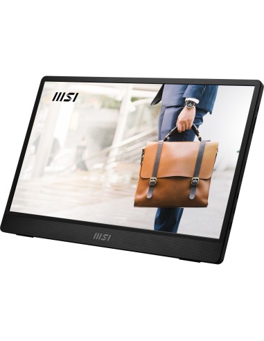 MSI Pro MP161 E2 Monitor portátil Negro 39,6 cm (15.6") LED 1920 x 1080 Pixeles