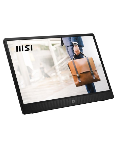 MSI Pro MP161 E2 Monitor portátil Negro 39,6 cm (15.6") LED 1920 x 1080 Pixeles