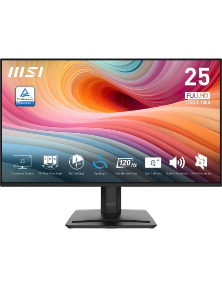 MSI PRO MP251 E2 pantalla para PC 62,2 cm (24.5") 1920 x 1080 Pixeles Full HD LED Negro MSI PRO MP251 E2 pantalla para PC 62,2 cm (24.5") 1920 x 1080 Pixeles Full HD LED Negro