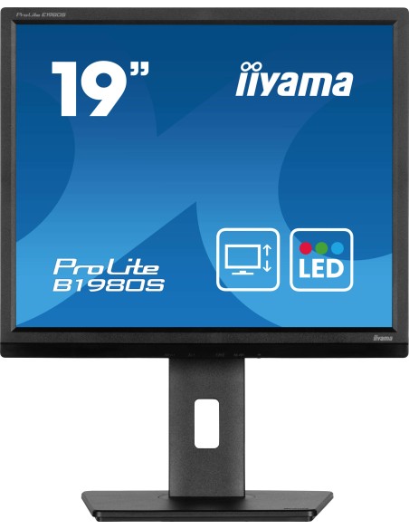 iiyama ProLite B1980S-B1 pantalla para PC 48,3 cm (19") 1280 x 1024 Pixeles VGA LED Negro iiyama ProLite B1980S-B1 pantalla para PC 48,3 cm (19") 1280 x 1024 Pixeles VGA LED Negro