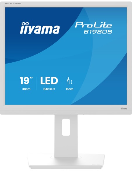 iiyama ProLite B1980S-W1 pantalla para PC 48,3 cm (19") 1280 x 1024 Pixeles SVGA LED Blanco iiyama ProLite B1980S-W1 pantalla para PC 48,3 cm (19") 1280 x 1024 Pixeles SVGA LED Blanco