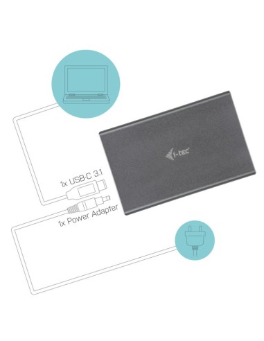 i-tec MySafe USB 3.0   USB-C 3.1 Gen. 2 Caja de dos bahías