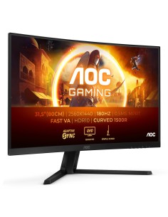 AOC G4 CQ32G4VE pantalla para PC 80 cm (31.5") 2560 x 1440 Pixeles Quad HD LCD Negro, Gris 2