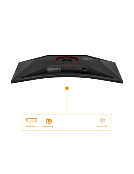 AOC G4 CU34G4 pantalla para PC 86,4 cm (34") 3440 x 1440 Pixeles Wide Quad HD LED Negro, Rojo