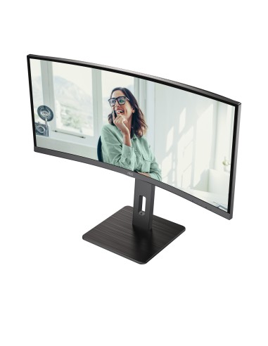 AOC CU34P3CV pantalla para PC 86,4 cm (34") 3440 x 1440 Pixeles UltraWide Quad HD LED Negro