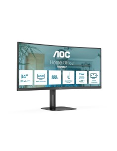 AOC V5 CU34V5C BK LED display 86,4 cm (34") 3440 x 1440 Pixeles Wide Quad HD Negro 2