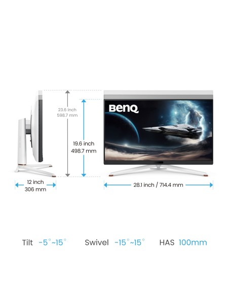 BenQ EX321UX pantalla para PC 80 cm (31.5") 3840 x 2160 Pixeles 4K Ultra HD LED Blanco BenQ EX321UX pantalla para PC 80 cm (31.5") 3840 x 2160 Pixeles 4K Ultra HD LED Blanco
