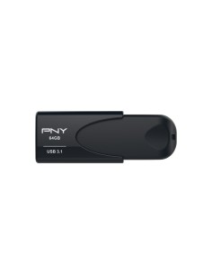 PNY Attaché 4 unidad flash USB 64 GB USB tipo A 3.2 Gen 1 (3.1 Gen 1) Negro 2