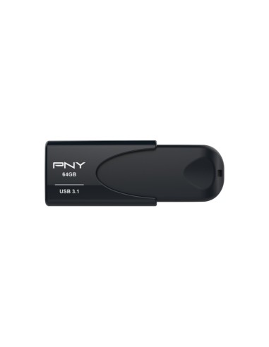 PNY Attaché 4 unidad flash USB 64 GB USB tipo A 3.2 Gen 1 (3.1 Gen 1) Negro