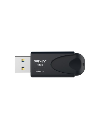 PNY Attaché 4 unidad flash USB 64 GB USB tipo A 3.2 Gen 1 (3.1 Gen 1) Negro