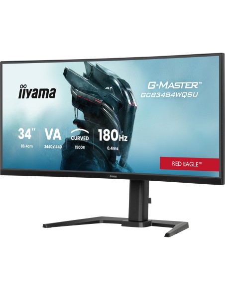 iiyama G-MASTER GCB3484WQSU-B1 pantalla para PC 86,4 cm (34") 3440 x 1440 Pixeles UltraWide Quad HD LED Negro iiyama G-MASTER GCB3484WQSU-B1 pantalla para PC 86,4 cm (34") 3440 x 1440 Pixeles UltraWide Quad HD LED Negro