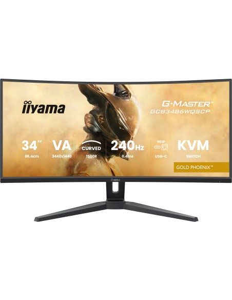 iiyama G-MASTER GCB3486WQSCP-B1 pantalla para PC 86,4 cm (34") 3440 x 1440 Pixeles UltraWide Quad HD Negro iiyama G-MASTER GCB3486WQSCP-B1 pantalla para PC 86,4 cm (34") 3440 x 1440 Pixeles UltraWide Quad HD Negro