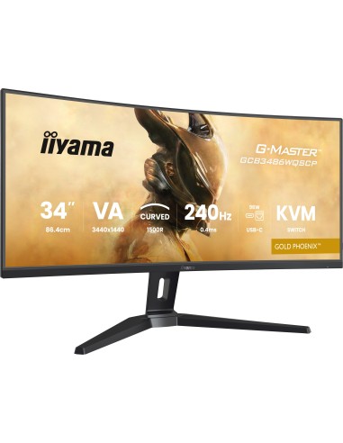 iiyama G-MASTER GCB3486WQSCP-B1 pantalla para PC 86,4 cm (34") 3440 x 1440 Pixeles UltraWide Quad HD Negro
