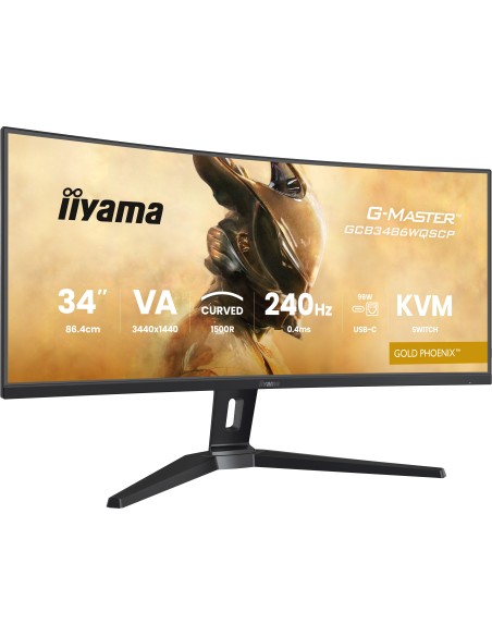 iiyama G-MASTER GCB3486WQSCP-B1 pantalla para PC 86,4 cm (34") 3440 x 1440 Pixeles UltraWide Quad HD Negro iiyama G-MASTER GCB3486WQSCP-B1 pantalla para PC 86,4 cm (34") 3440 x 1440 Pixeles UltraWide Quad HD Negro