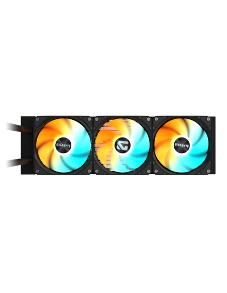GIGABYTE GAMING 360 Refrigeración Líquida para CPU - 3x120 mm Ventiladores ARGB, Mecanismo de enclavamiento deslizante,