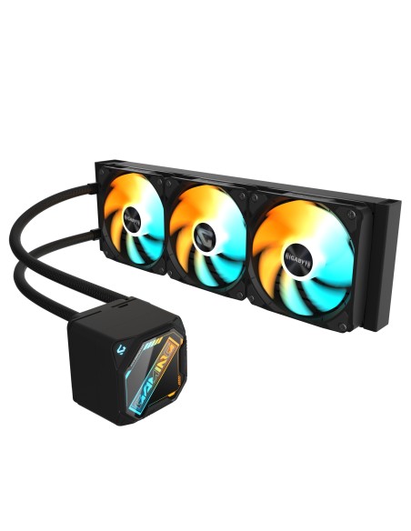 GIGABYTE GAMING 360 Refrigeración Líquida para CPU - 3x120 mm Ventiladores ARGB, Mecanismo de enclavamiento deslizante,